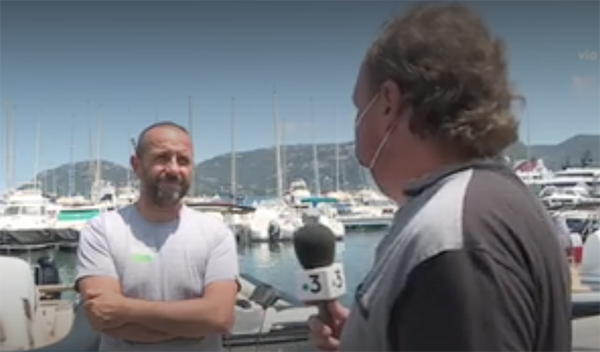 Jean Michel Culioli, responsabile della Riserva Naturale delle Bocche di Bonifacio, intervistato dall’emittente France3 sull’inquinamento da idrocarburi che minaccia l’ecosistema marino della Corsica meridionale